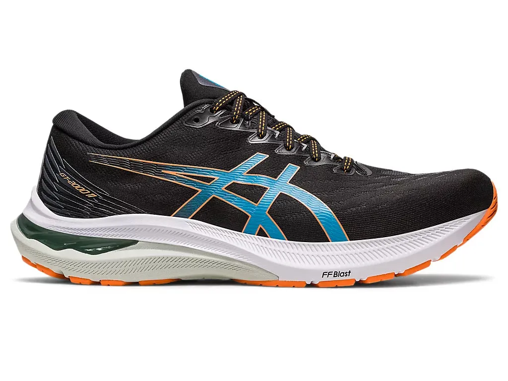 Asics Mens GT-2000 11 Extra Wide- Black/Peach Sun (1011B476)