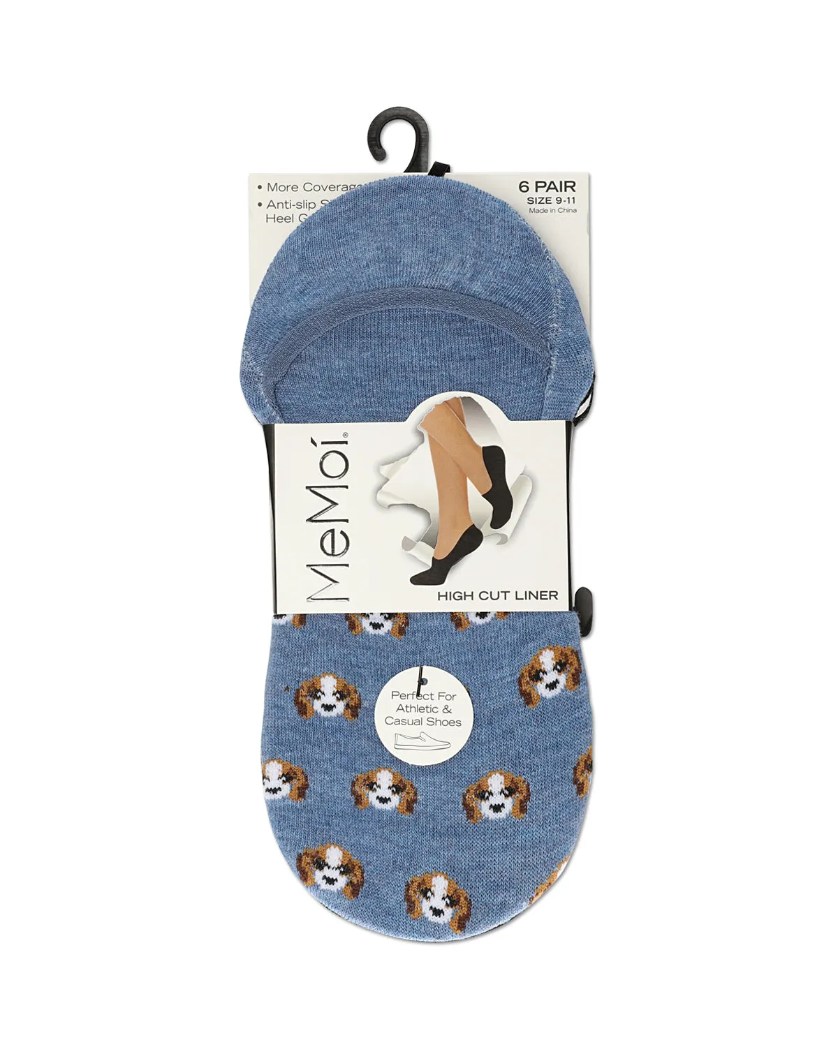 Beagle High-Cut Liner 6 Pair Pack