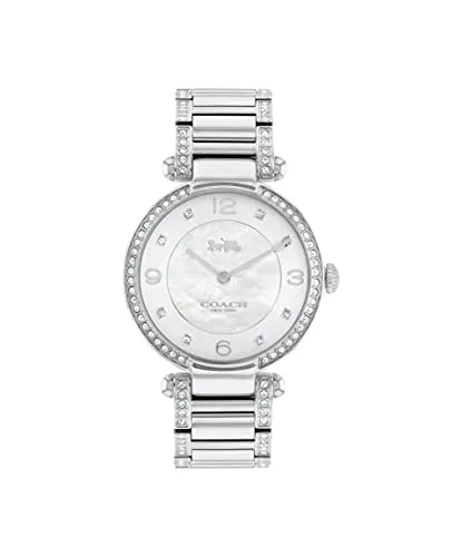 COACH Cary Women's Watch, Timeless Elegance with a Mother-of-Pearl Dial, Perfect for Any Occasion, Water-Resistant,