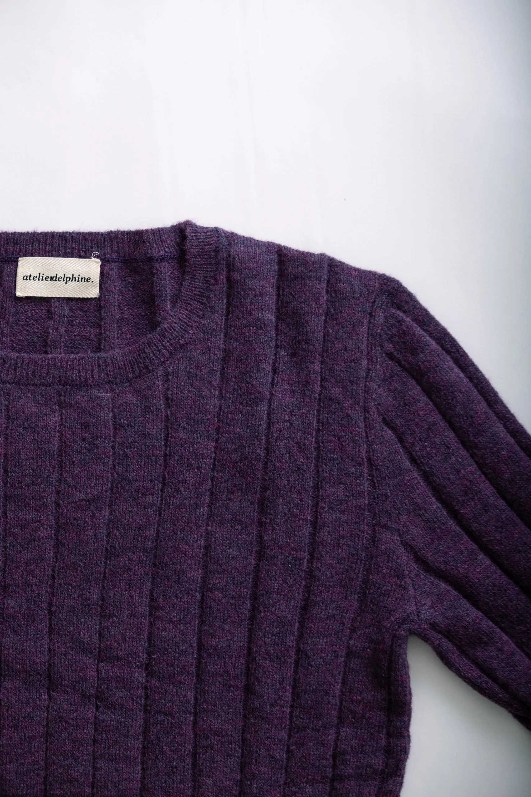 CREWNECK TOP - WILD GRAPE