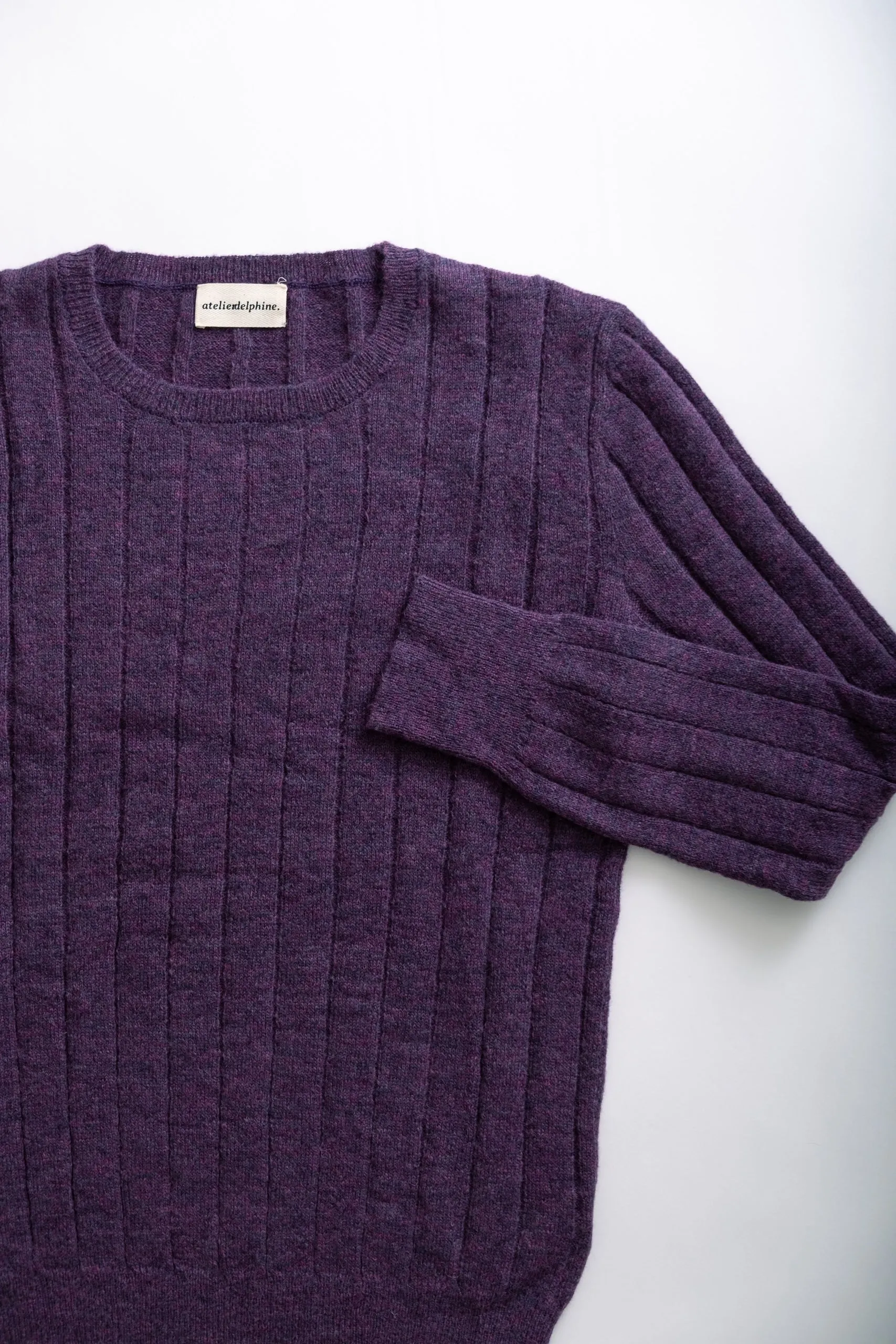 CREWNECK TOP - WILD GRAPE