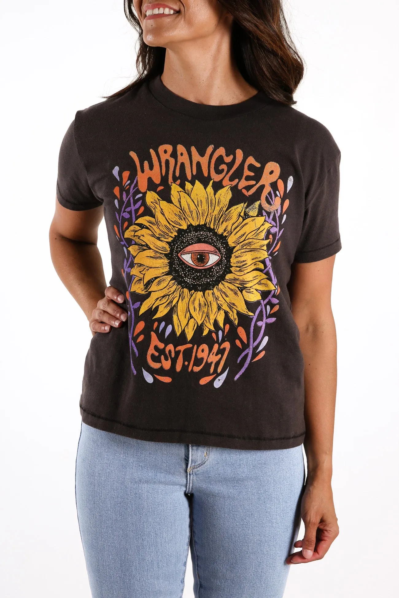 Eye Flora Tee Worn Black