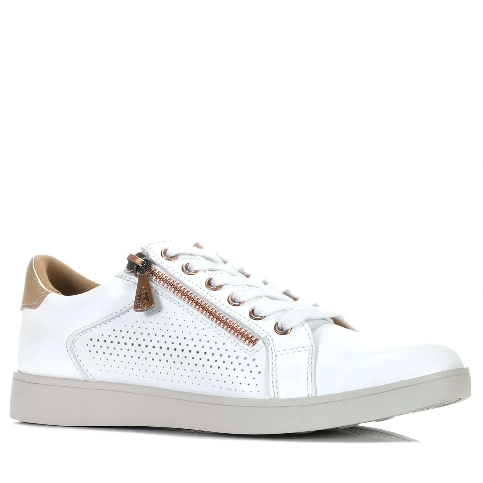 Hush Puppies Mimosa Perf White/Copper