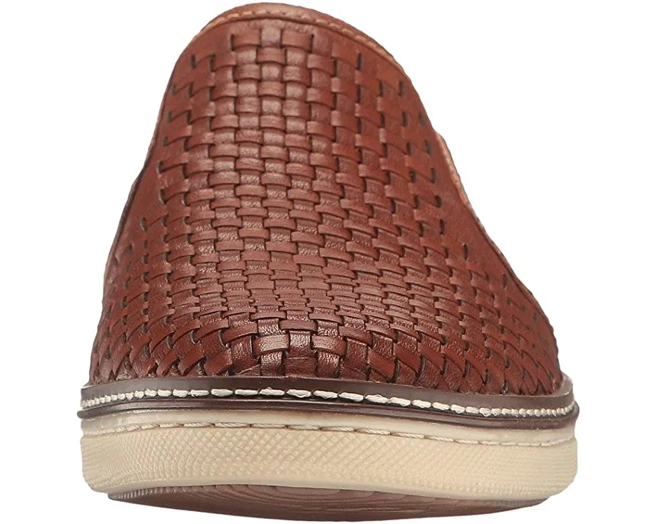 McGuffey Woven Casual Slip-On Sneaker Johnston & Murphy Full Grain Tan