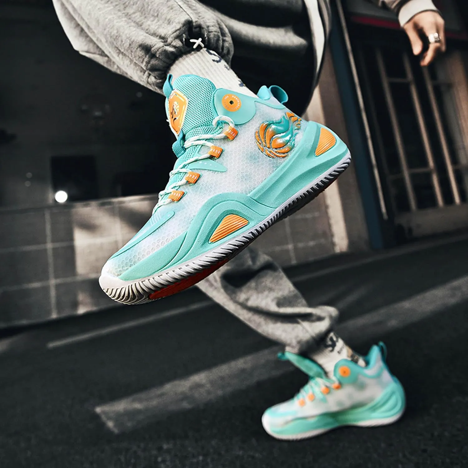 Men's Women's High Top Graffiti Anti Slip Training Basketball Shoes, Arch Support Casual Breathable Sports Running Shoes, Fitness Cushioning Walking Jogging Shoes