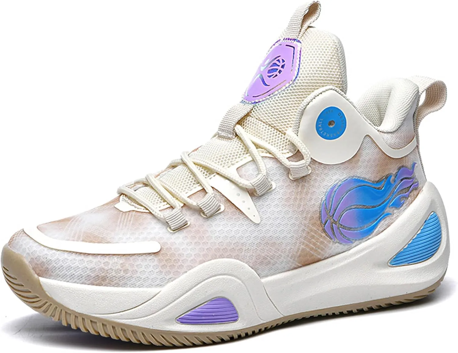 Men's Women's High Top Graffiti Anti Slip Training Basketball Shoes, Arch Support Casual Breathable Sports Running Shoes, Fitness Cushioning Walking Jogging Shoes