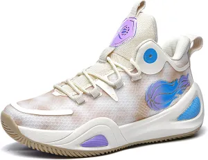 Men's Women's High Top Graffiti Anti Slip Training Basketball Shoes, Arch Support Casual Breathable Sports Running Shoes, Fitness Cushioning Walking Jogging Shoes