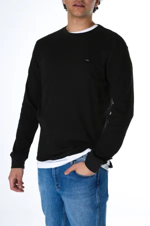 Motors Waffle Long Sleeve Tee Black