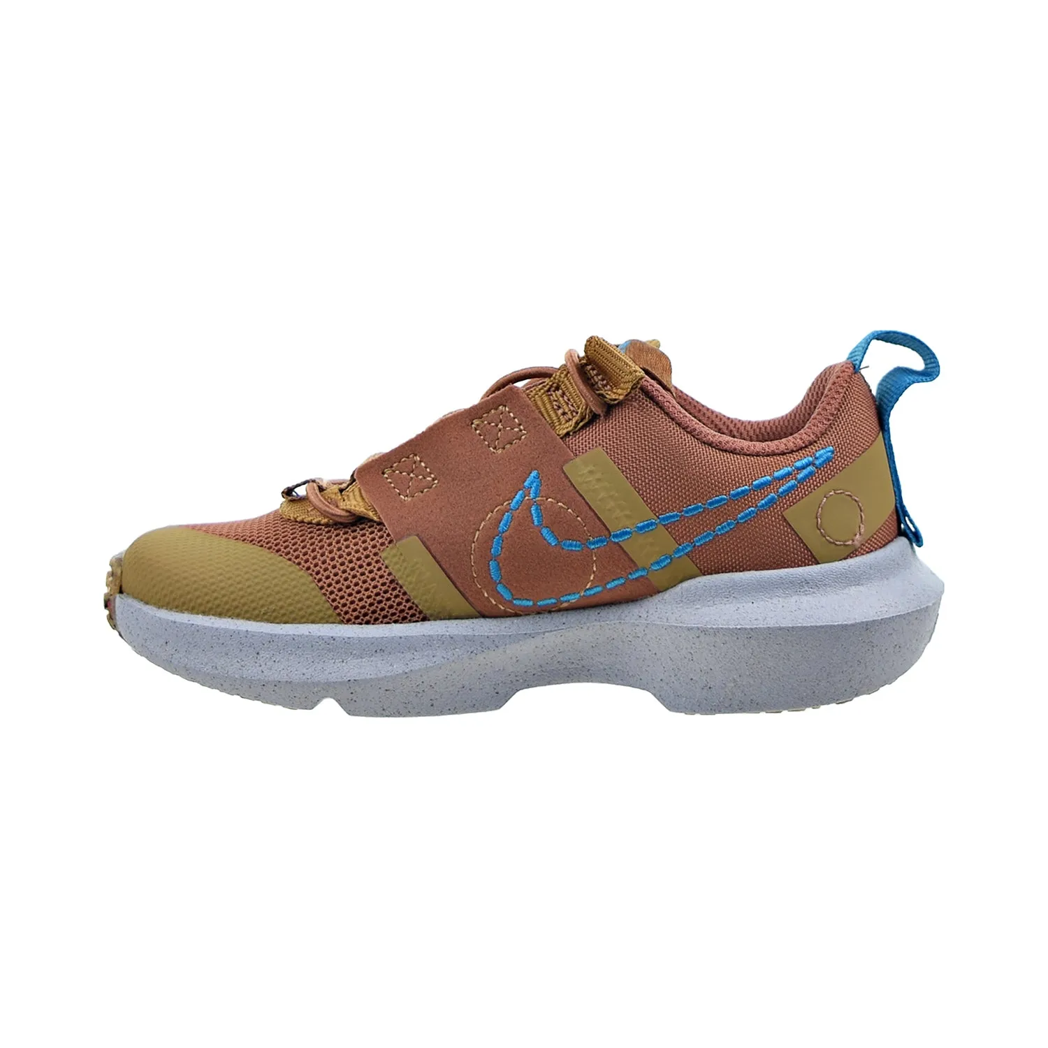 Nike Crater Impact (PS) Little Kids' Shoes Mineral Clay-Elemental Gold-Blue