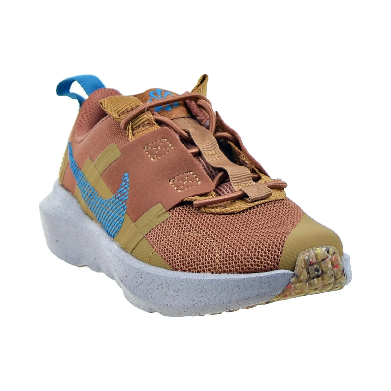 Nike Crater Impact (PS) Little Kids' Shoes Mineral Clay-Elemental Gold-Blue