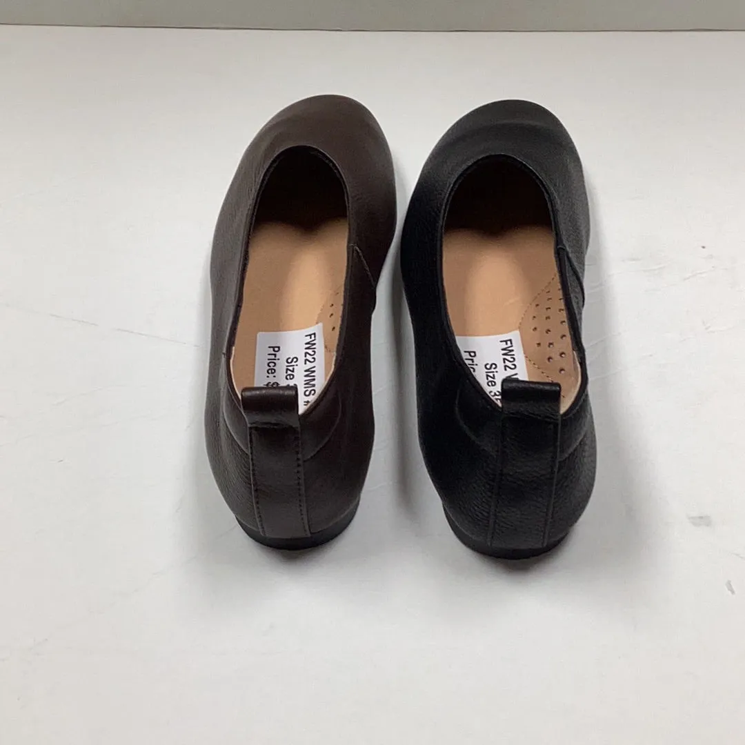 SALE FW23 Ralph Miguel Adriana Leather Plain Flat