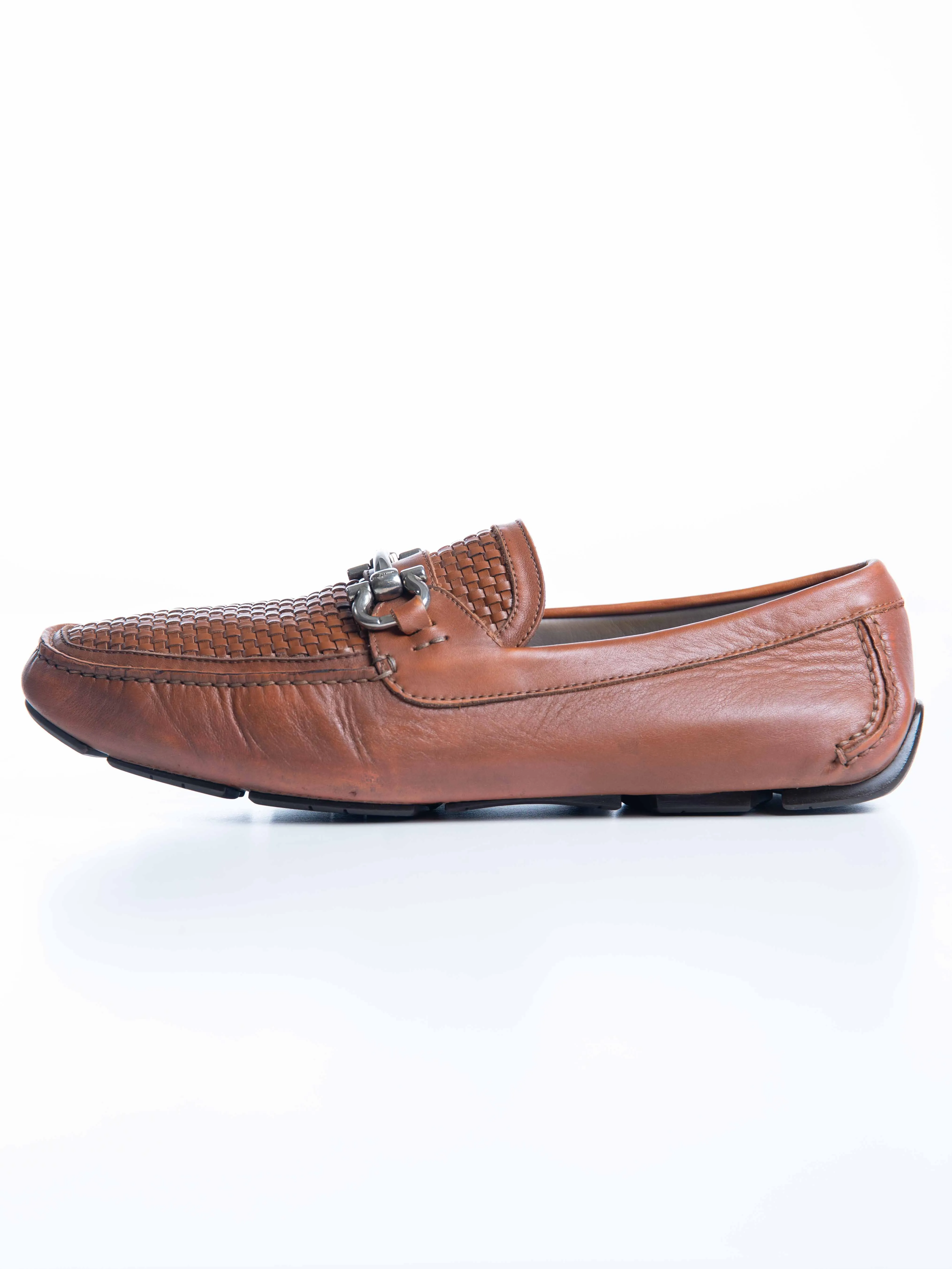 Salvatore Ferragamo Oxford Slip On Brown
