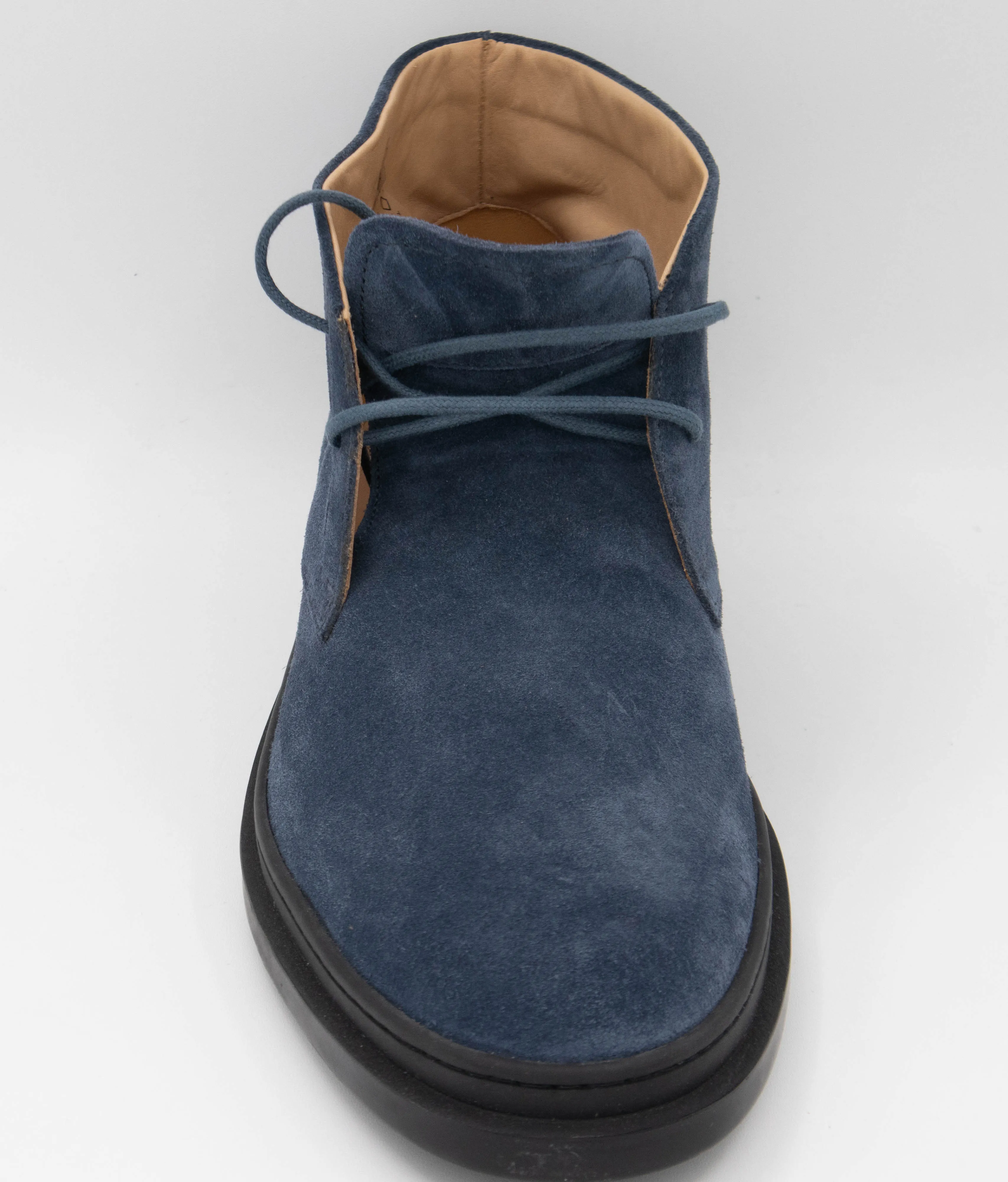 Tods Mens Suede Leather Ankle Boots in Navy