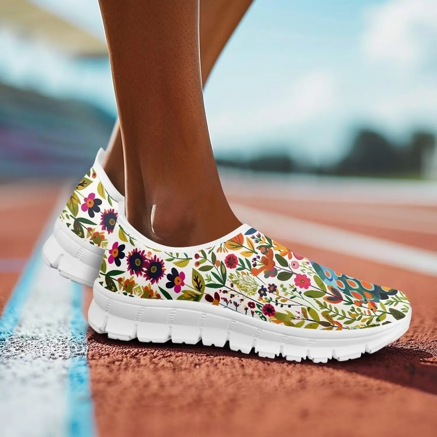 Women's Animals Sneaker Casual Lightweight Anti-Skid Outdoor Shoes Cozy Low-Top Slip On Holiday Running Sneaker for Ladies US 5.5-11.5