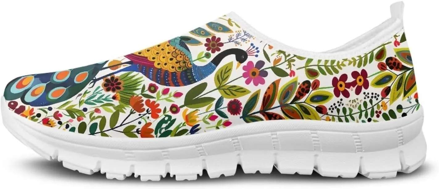 Women's Animals Sneaker Casual Lightweight Anti-Skid Outdoor Shoes Cozy Low-Top Slip On Holiday Running Sneaker for Ladies US 5.5-11.5