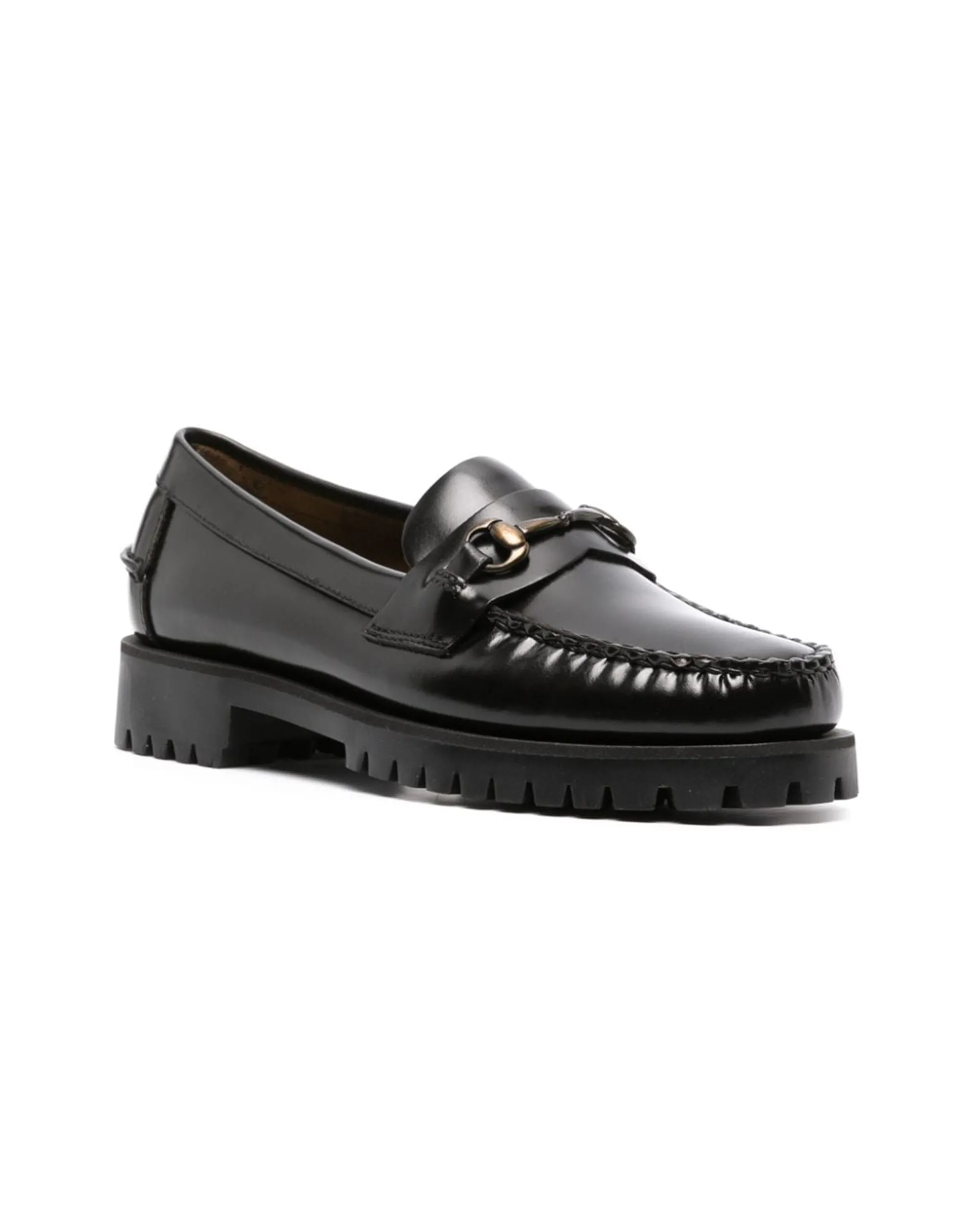 Womens Joe Lug Moccasin - Black